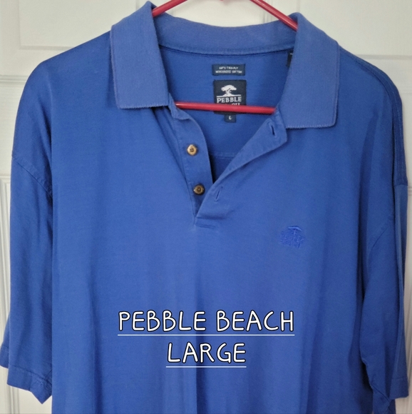 Pebble Beach Large Golf Polo Shirt - Picture 1 of 2